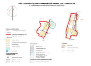 Карта современного использования территории (опорный план) д. Бакча , д. Биек ЭВ